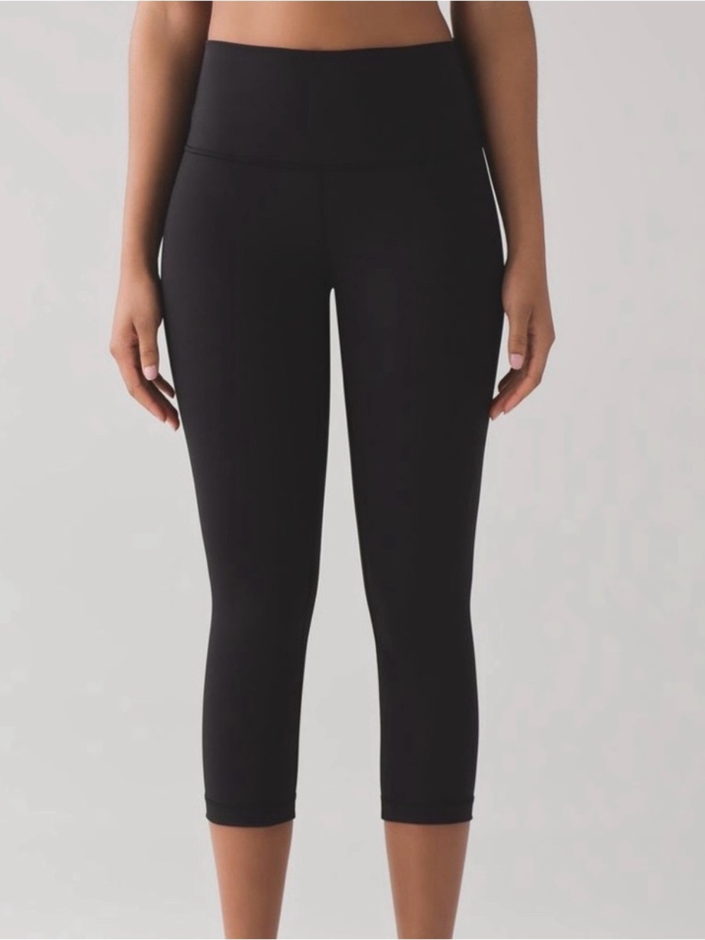 Lululemon Wunder Under Crop 21” Hi-Rise Luxtreme Black Leggings Women’s Size 10